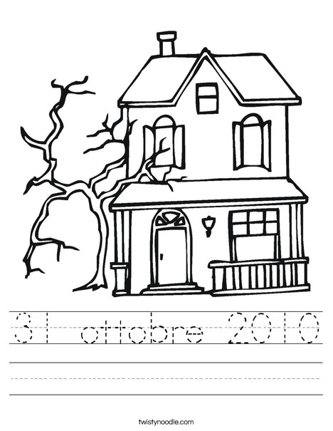 Haunted Castle Worksheet