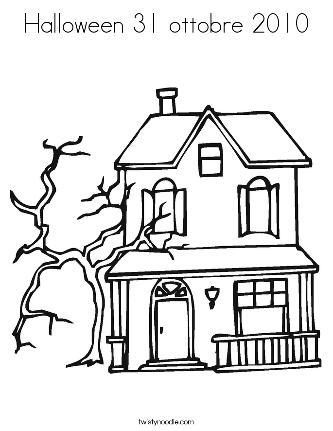 Halloween 31 ottobre 2010 Coloring Page