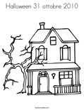 Halloween 31 ottobre 2010 Coloring Page