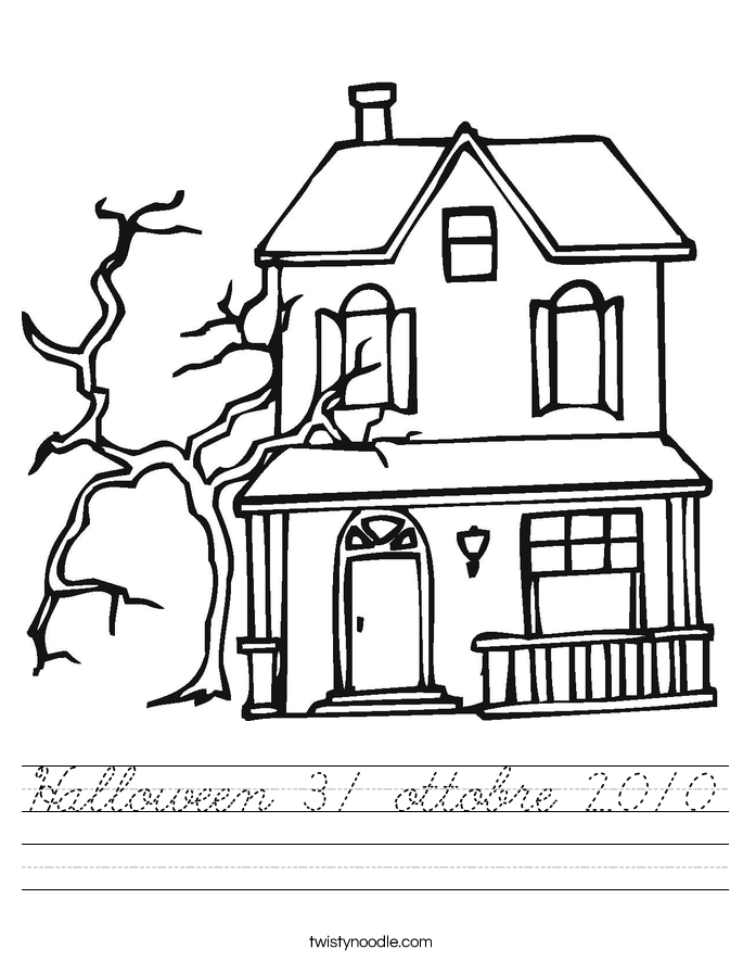 Halloween 31 ottobre 2010 Worksheet
