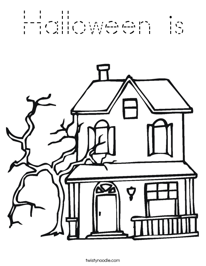 Halloween is Coloring Page