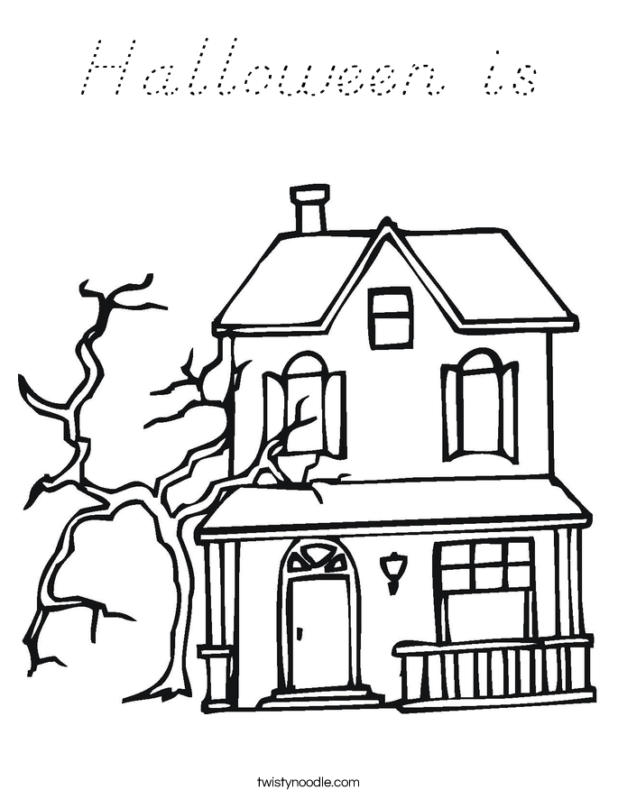 Halloween is Coloring Page