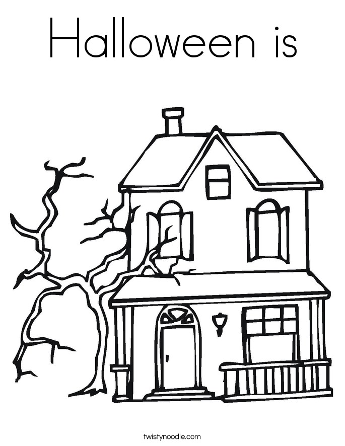 Halloween is Coloring Page