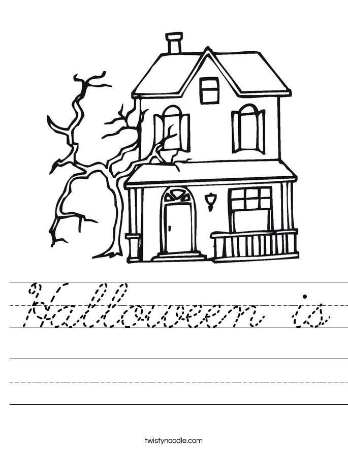 Halloween is Worksheet