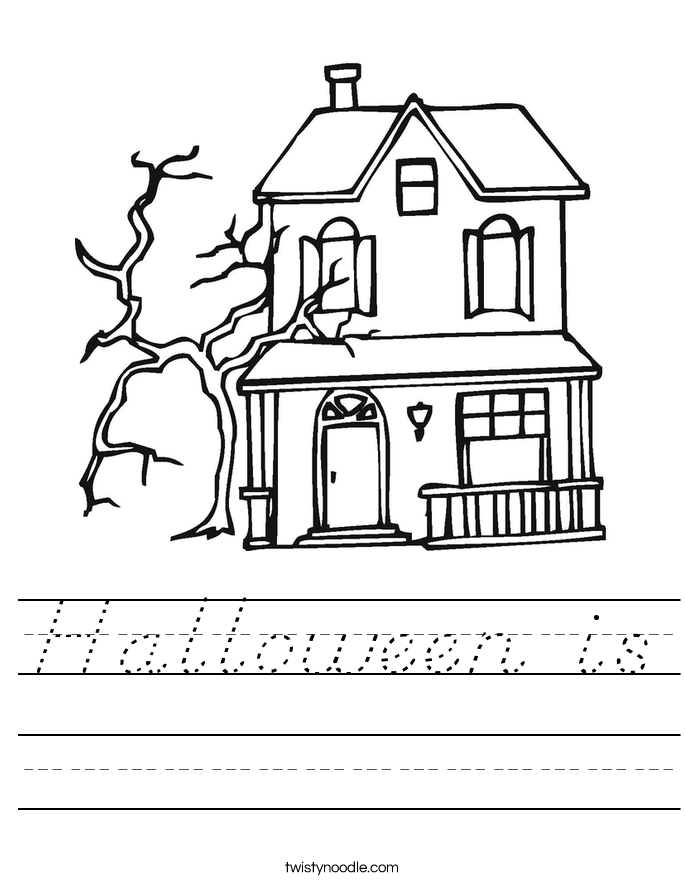 Halloween is Worksheet