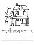 Halloween is Worksheet