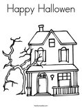  Happy Hallowen  Coloring Page