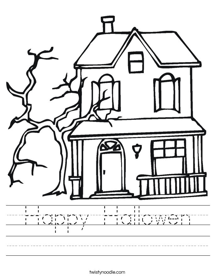  Happy Hallowen  Worksheet
