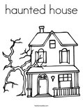 haunted house Coloring Page