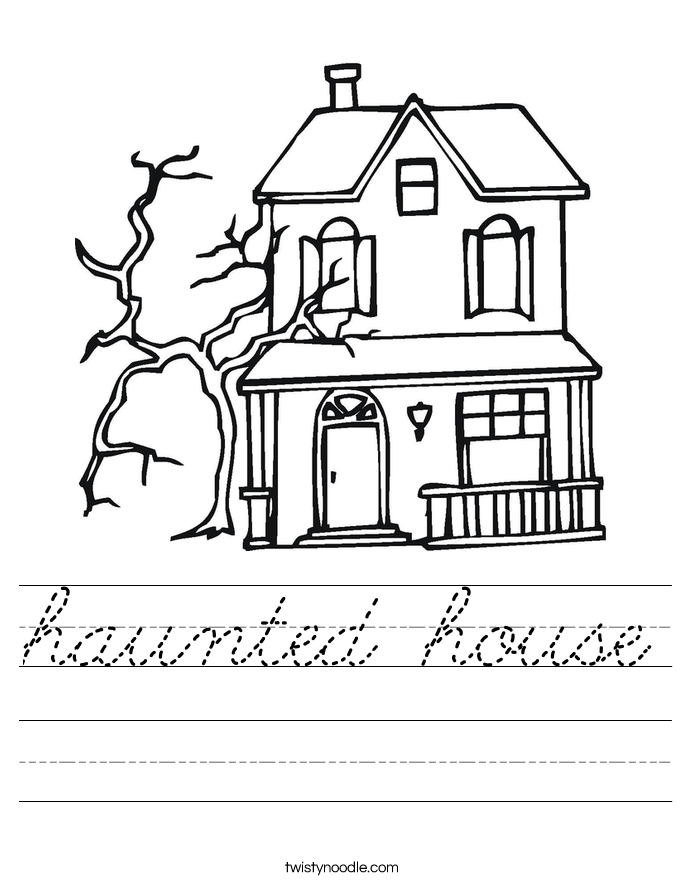 haunted house Worksheet