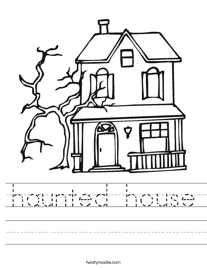 haunted house Worksheet
