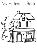 My Halloween Book Coloring Page