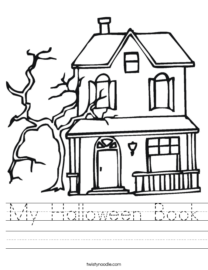 My Halloween Book Worksheet
