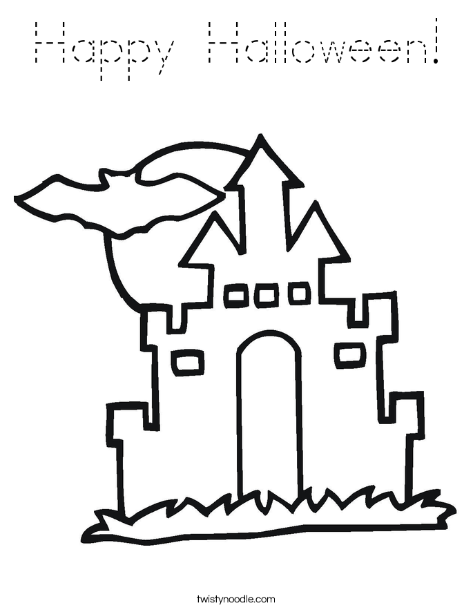 Happy Halloween! Coloring Page