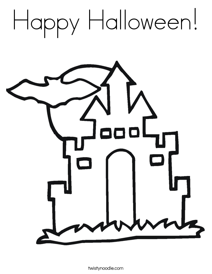 Happy Halloween! Coloring Page