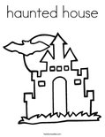haunted house Coloring Page