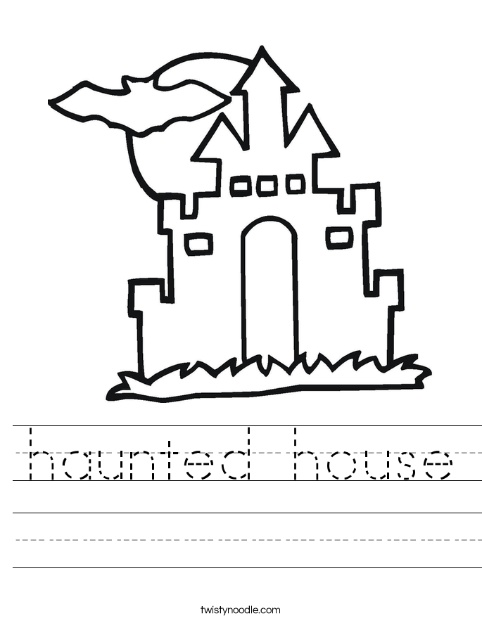 haunted house Worksheet