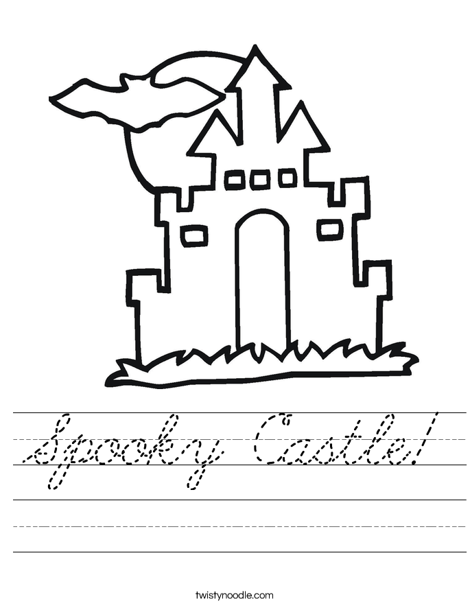 Spooky Castle! Worksheet