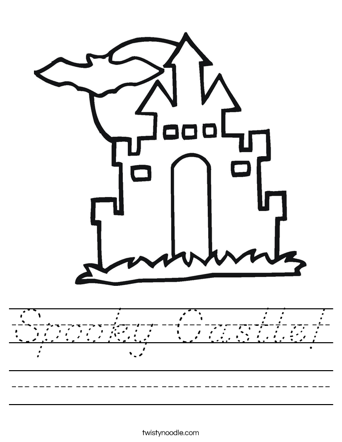 Spooky Castle! Worksheet