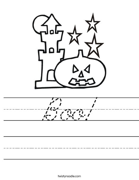 Haunted House Worksheet