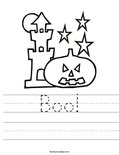 Boo! Worksheet