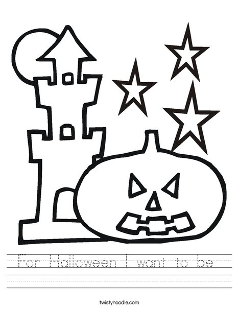Haunted House Worksheet