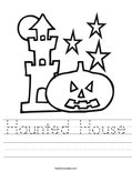Haunted House Worksheet