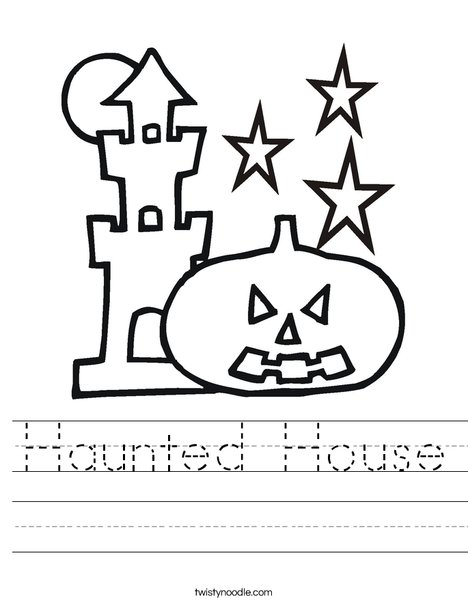 Haunted House Worksheet