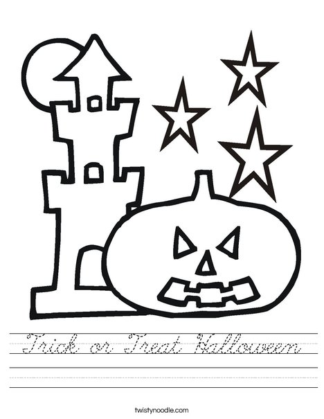 Haunted House Worksheet