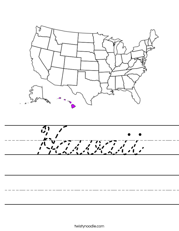 Hawaii Worksheet