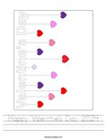 Happy Valentine's Day 2024 Worksheet