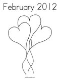 February 2012 Coloring Page