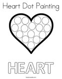 Heart Dot Painting Coloring Page