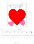 Heart Puzzle Worksheet