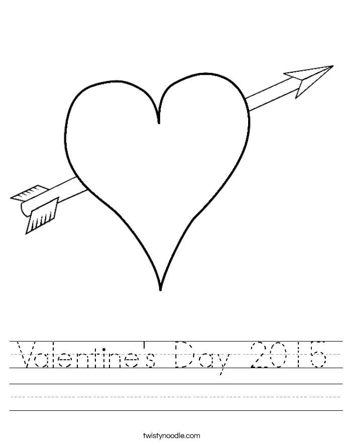 Valentine's Day 2015 Worksheet