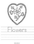 Flowers Worksheet