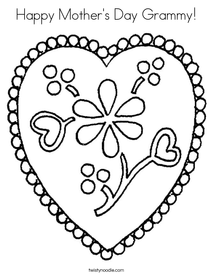 Happy Mother's Day Grammy! Coloring Page