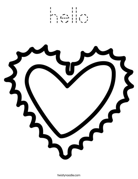 Heart Coloring Page