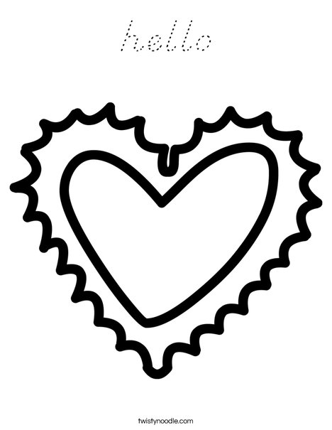 Heart Coloring Page