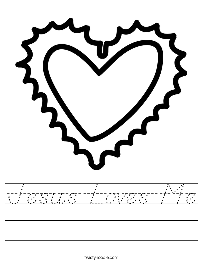 Jesus Loves Me Worksheet