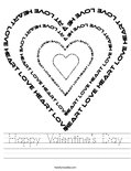 Happy Valentine's Day Worksheet