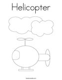 Helicopter Coloring Page