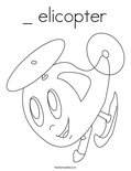 _ elicopter Coloring Page