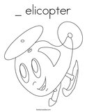 _ elicopter Coloring Page