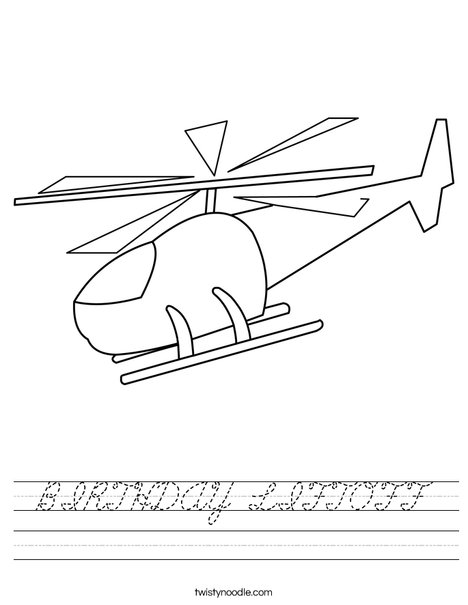 Chopper Worksheet