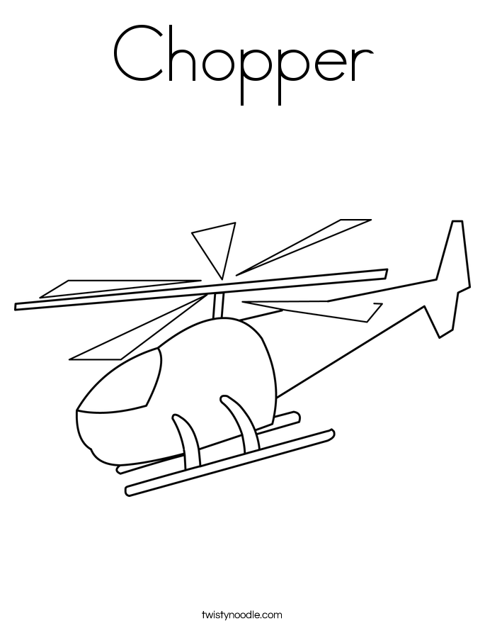 Chopper Coloring Page - Twisty Noodle