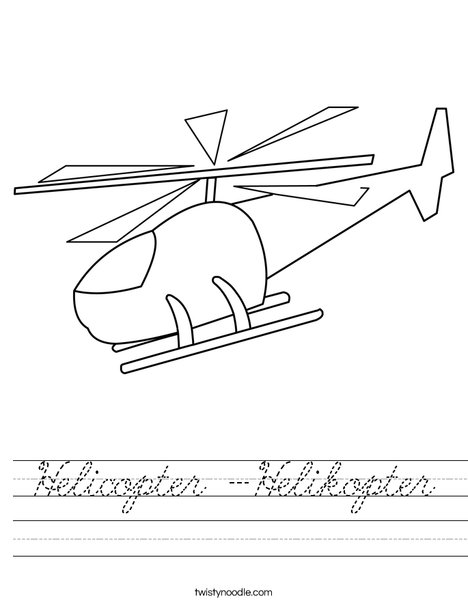 Chopper Worksheet