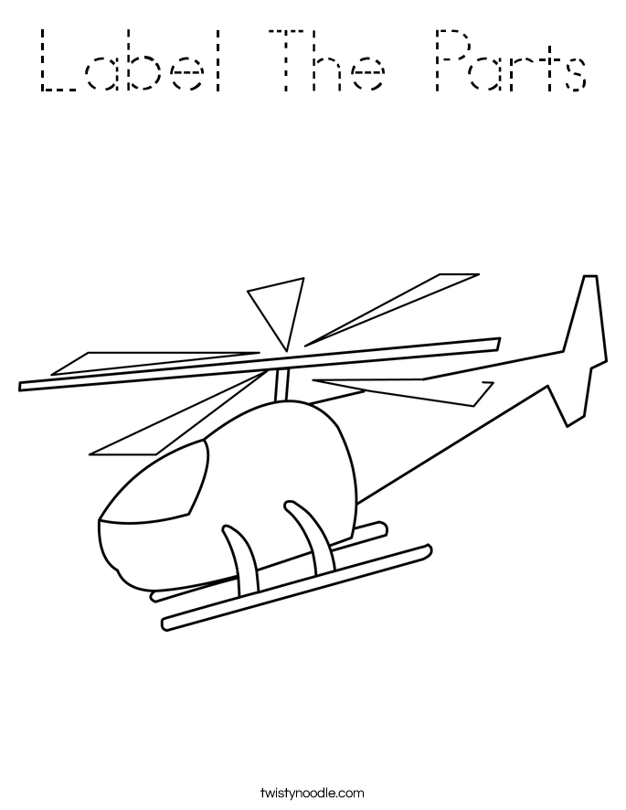 Label The Parts Coloring Page