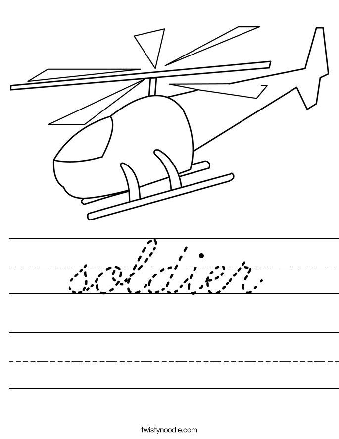 soldier Worksheet