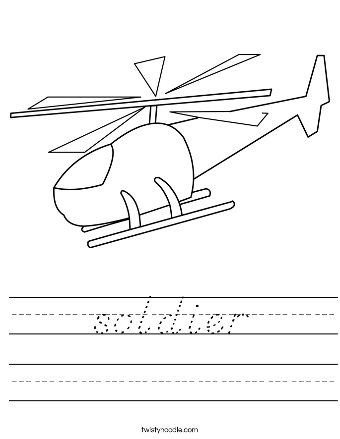 soldier Worksheet